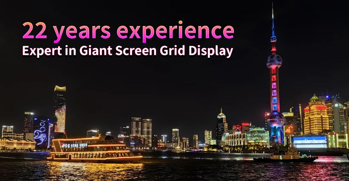 Kurtyna z siatki LED