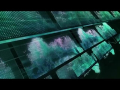 Elastyczny przejrzysty panel wyświetlaczy LED Szklane okna Klej LED Przejrzysty ekran filmowy