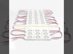 Jednokolorowy moduł LED 3 SMD do oświetlenia reklamowego zewnętrznego 2835 soczewka 1,2W światła 12V