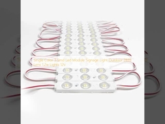 Jednokolorowy moduł LED 3 SMD do oświetlenia reklamowego zewnętrznego 2835 soczewka 1,2W światła 12V