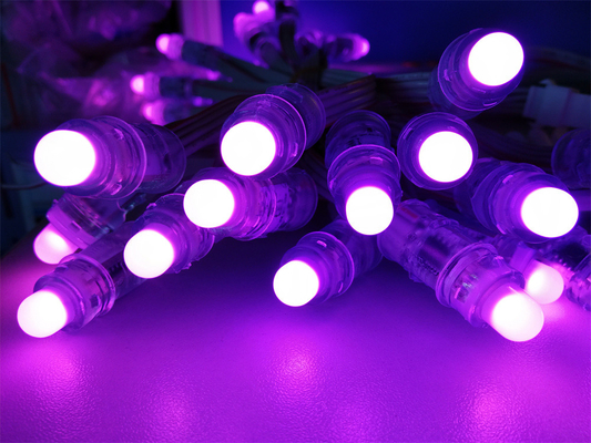 12mm zewnętrzne wodoodporne światło pikselowe LED w pełnym kolorze 0,3W DC5V IP67