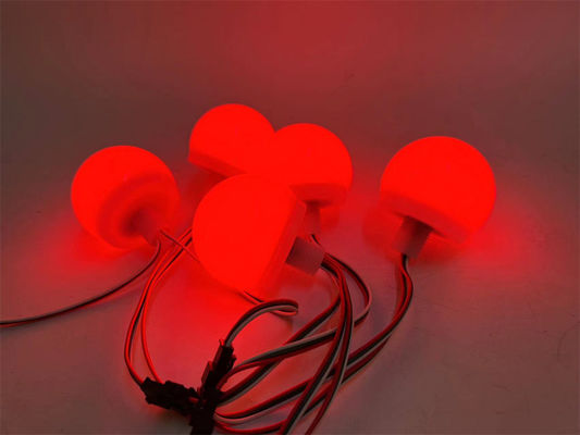 DC12V 2W RGB LED Point Light Global Milky Face Mask 65mm LED Amusement Lamp