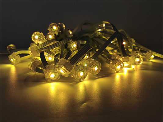 Hot selling 20mm colorful smart 0.4w 12v outdoor string lights Christmas decorative lights
