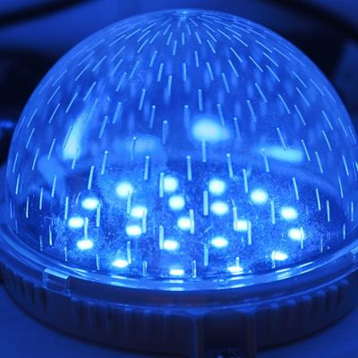 12* SMD3535 red green blue dmx512 80mm point light source outdoor decorative pixel light
