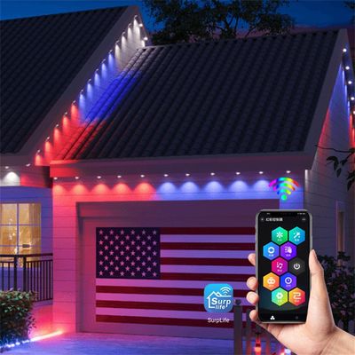 IP67 Waterproof DC24V 1.5W LED Eave Lights For Outdoor Decoration With Colorful RGBW Lighting