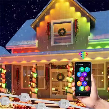 Christmas Festival IP67 Waterproof LED Permanent Outdoor Eaves Light with RGBW APP Control