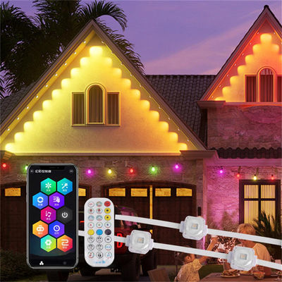 25MM RGB SMD5050 1.5W DC24V Aluminum Track Outdoor House Light Fixture Ip67 Rgbw LED Rgbic Permanent Christmas Outdoor Lights