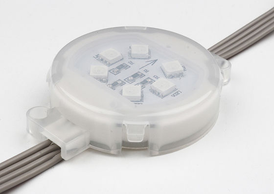 RGB Multi Color Changing LED Pixel Point Light 24V SMD5050 50mm for Building House IP67 Waterproof Outdoor Lighting