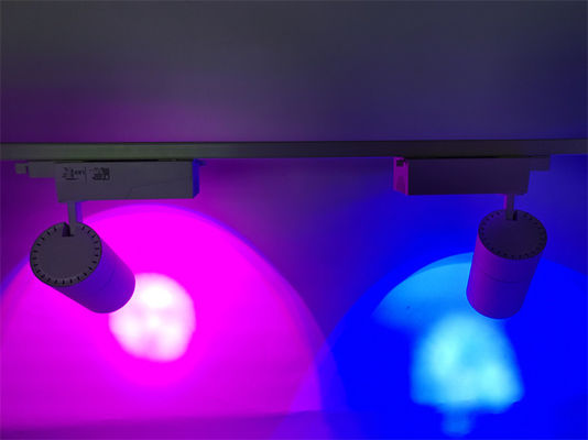 Modern 40W RGBW 220V LED Adjustable Track Light with Wifi Control and DC24V Rail Lighting System