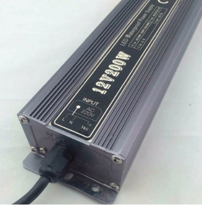 Led Switching Power Supply 12V 24V 200W Waterproof IP67 Aluminium Alloy Shell