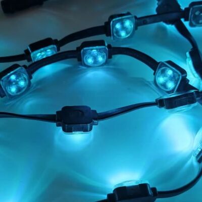 25mm IP67 Waterproof RGB LED Point Light with DMX512 Control and 120° Beam Angle for Indoor Outdoor Screens