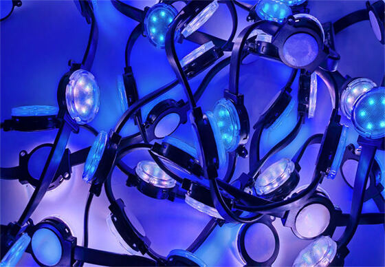 40mm RGBW DC48V IP67 Waterproof LED Pixel Light for Outdoor Building Lighting