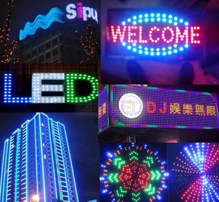 Typ kuli IP67 Wodoodporny 12 mm piksel LED w pełnym kolorze RGB Indywidualnie adresowany