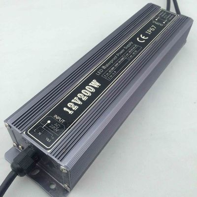 Wyposażenie elektryczne z oświetleniem LED LPV200W 200-240vac Wyposażenie wyjściowe 12v 24v 36v 48v 190*49*34mm