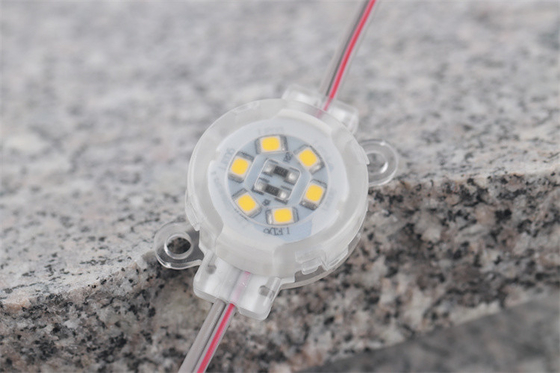 DC12V 0.6W LED Pixel Point Light Wodoodporny IP67 SMD2835 30mm 6500K PC Anty-UV