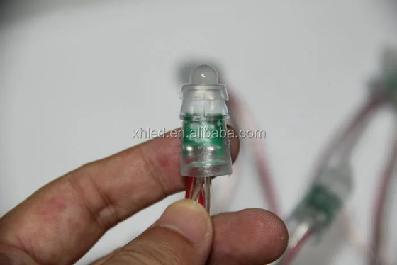 DC12V 0.2W IP67 LED Pixel Light Jeden kolor 9mm Odsłonięty sznurek na choinkę