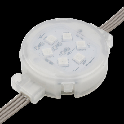 Zewnętrzna wodoodporna IP67 Oświetlenie punktowe LED 1,5 W Smd5050 DC24V 50 mm RGB DMX512