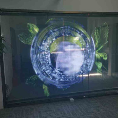 Elastyczny ekran LED z przezroczystą warstwą filmową Łatwa instalacja do reklamy