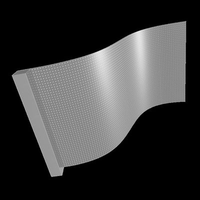 DC5V RGB Flexible Transparent LED Film Oświetlenie wewnętrzne Ultra Thin LED Screen P10