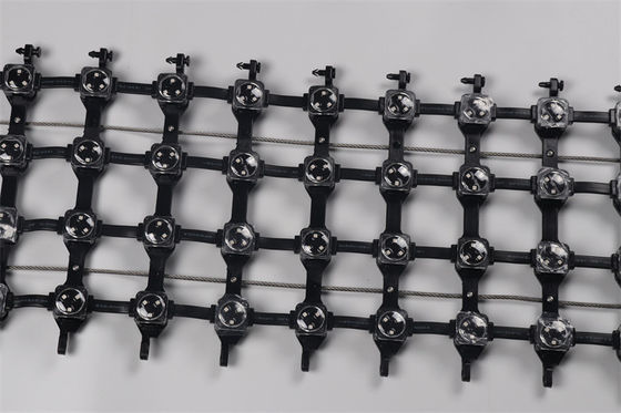 Outdoor LED Pixel Mesh Screen P50 Waterproof Flexible LED Net Screen For Advertising