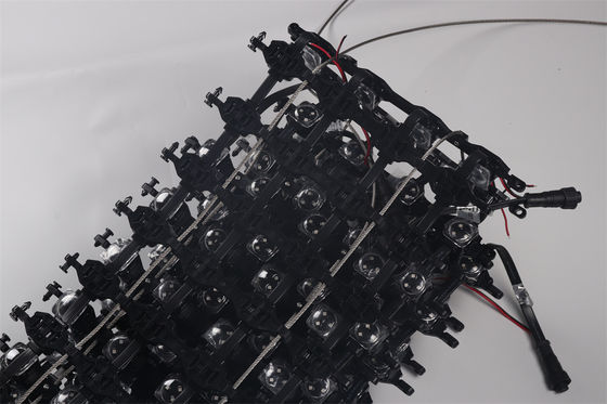 foldable led screen Outdoor LED Mesh Display Screen Full Color P50 DC12V 25MM RGB 1000mm*1000mm Panel Size