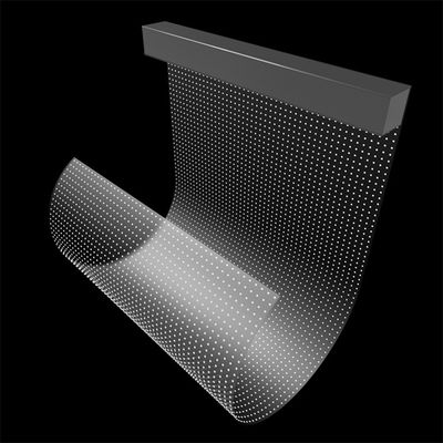 Przejrzyste szkło P10 LED Display Screen Adhesive LED Transparent Film Screen