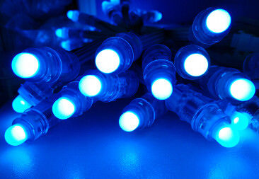 Bullet Type 12MM Led Pixel, F8 DC05V RGB pełna kolorowa dioda LED Pxiel String Light