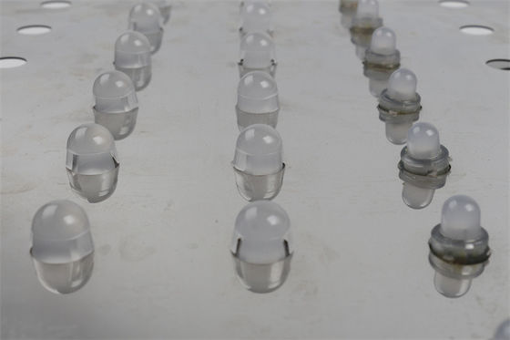 Zewnętrzne kwadratowe światło LED 12mm DC5V RGB w pełnym kolorze 0.3W Do reklamy