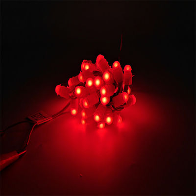 String Light 12mm Led Pixel Module / 8mm Staw Hat LED Pixel Light PVC + silikonFor Outdoor LED Lighting Channel Letters