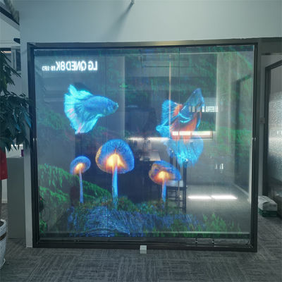 P10 DC5V RGB LED Transparent Film Screen For Retail Store Advertising Łatwa instalacja z płytą PCB