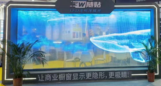 P6 Super Slim Przejrzystość LED Film Do Wewnętrznej Video Wall Łatwe zainstalowanie Z PCB Board RGB DC5V