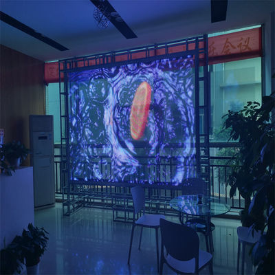 P10 RGB Color LED Transparent Film Screen Indoor Hard / Flexible LED Display Screen