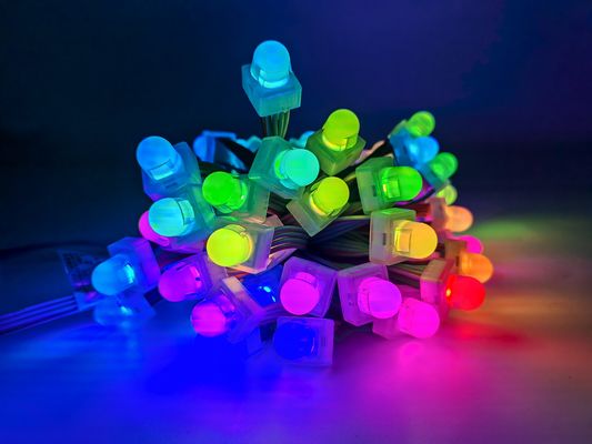 Zewnętrzne DC5V 12mm DMX512 Square LED Pixel Light z ochroną IP67 i kątem widzenia 160°