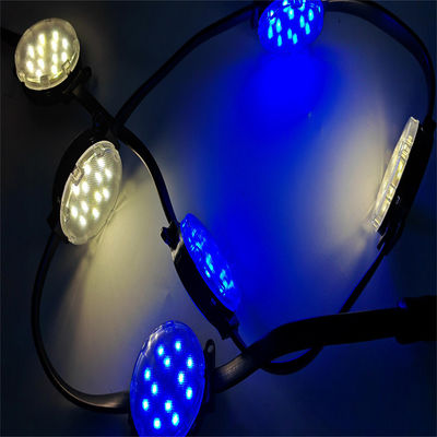 Zewnętrzne wodoodporne oświetlenie LED z punktami pikseli o średnicy 50 mm i materiałem korpusu lampy PC