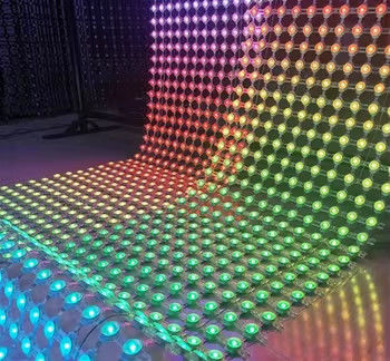 3in1 SMD3535*3 programowalny pełnokolorowy panel wyświetlaczy LED Mesh dla reklamy klasa ochrony IP67