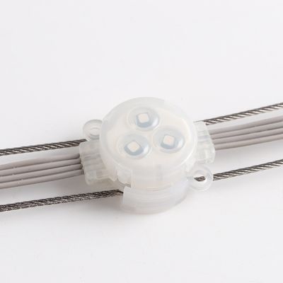 RGB LED Point Light 1W Epistar Chip 30mm RGB LED Point Light wodoodporny na zewnątrz IP67 z ciałem PC
