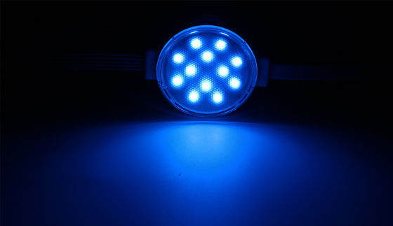 12LED kolorowe 24V 50mm źródło światła punktowego DMX512 dekoracyjne światło pikseli