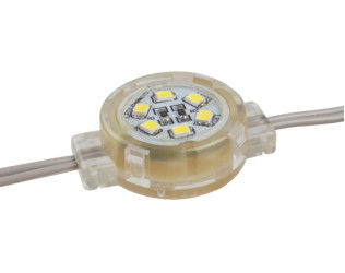 Wodoszczelny RGB LED Pixel Point Light IP65 0.5W DC12V SMD2835 30mm 30000H
