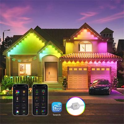 Dekoracja świąteczna na zewnątrz 160 Led RGBW SMD5050 Eave Lights z zdalnym sterowaniem