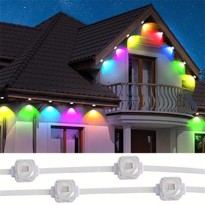 Permanent Christmas Lighting IP67 Smart Wifi Controller House Exterior Led Lights Pixel Outdoor Holiday Eave Lights