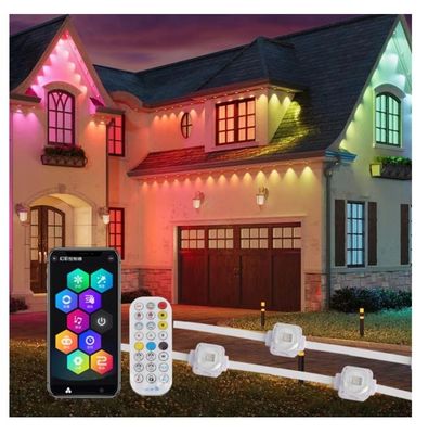 Exterior Holiday Rgbw 24V LED Eave Lights Outdoor Waterproof Pixel Point Light