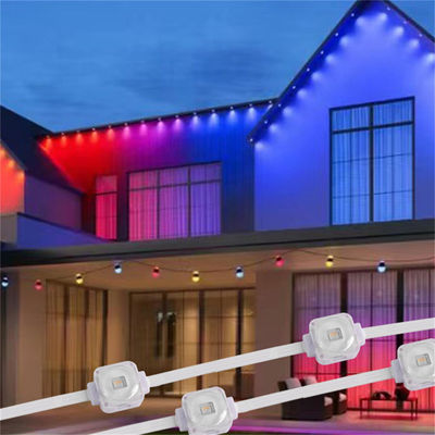 Zewnętrzne 20mm RGBW LED Eave Lights z Wi-Fi i obsługą zdalnego sterowania