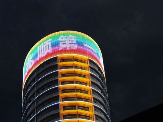 Epistar LED Chip Net Video Wall Soft Flexible Advertising LED Display Screen do użytku wewnętrznego i zewnętrznego