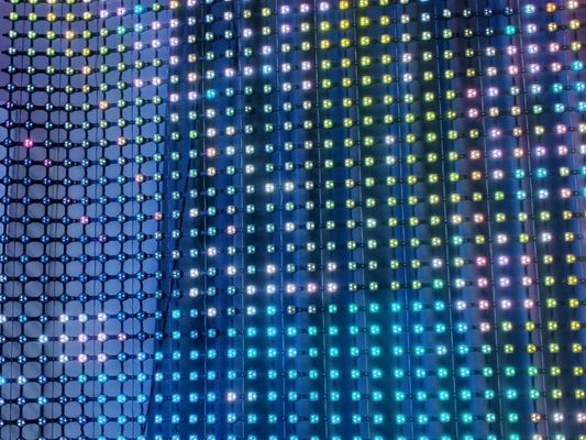 Ekran reklamowy zewnętrzny, programowalny, miękki ekran LED z IP67 ochroną i sterowaniem DMX512