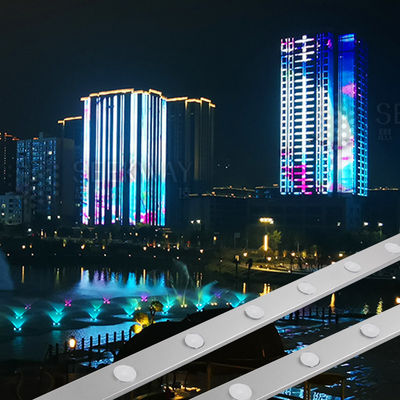 Wysokiej jasności oświetlenie krajobrazowe światła punktowe do pomieszczeń zewnętrznych 1,5 W RGB Boże Narodzenie 24V Aluminiowy Profil Kanału Ścieżka 50mm IP67 wodoodporny
