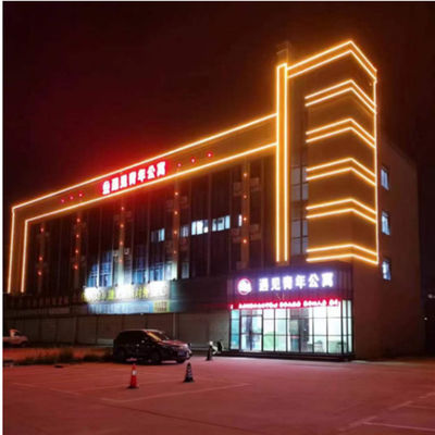 Stały dach budynku zewnętrzny dom inteligentny 2835 30mm 12V Dwukrotny profil aluminiowy światło LED Pixel Light
