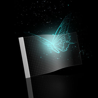 Adhesive LED Transparent Film Screen On Glass Reklama Video Wall P6.25 DC5V SMD1314RGB 16bit
