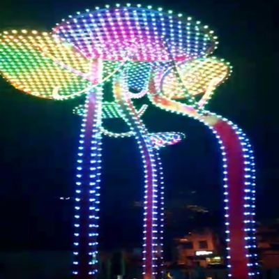 IP67 Waterproof Led Light Module Programmable RGB Led Point Light Long-Distance Signal Transmission for Landmark Decoration Projects