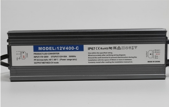 Wodoodporny zasilacz LED IP67 12V 24V 60W 100W 200W 400W 600W, zewnętrzny sterownik LED