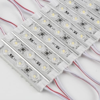 Wodoodporny moduł LED IP67 z wtryskiem PVC, niestandardowy, DC12V SMD3030 do usług reklamowych